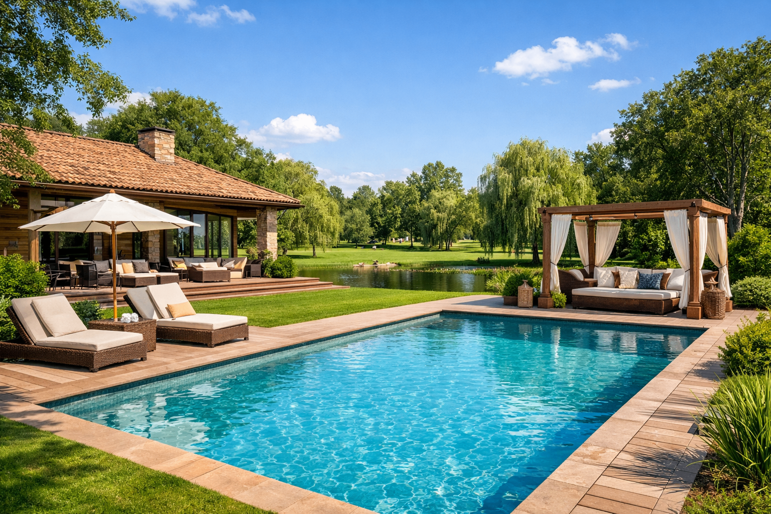Piscinas — Climatización por bomba de calor, iluminación LED y mantenimiento integral.