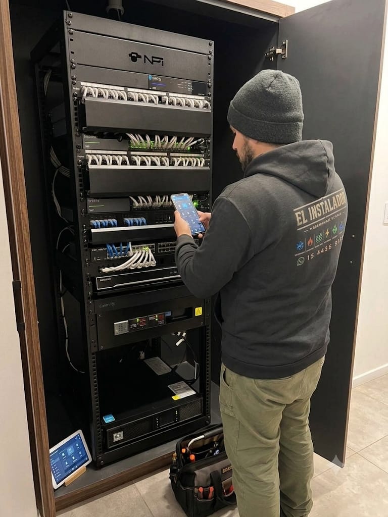 Domótica — Control inteligente de clima, luz, riego y seguridad desde el celular.